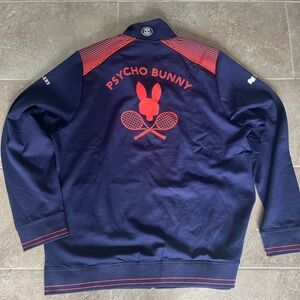 Psycho Bunny tennis Navy and Red Jacket